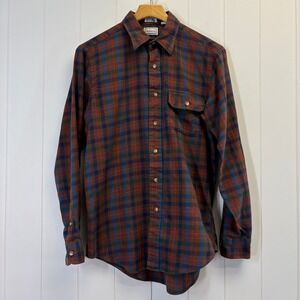 Vintage Lochlana Hathaway Plaid Flannel Shirt Men Size M Hipster Outdoor Cozy